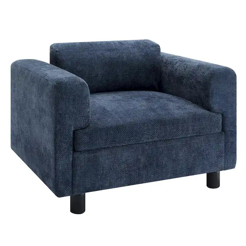 Fauteuil Moderne Surdimensionné Confortable, Fauteuil d'appoint, Canapé Simple pour Salon, Chambre, Bureau, Appartement, Tissu Velours Tissé