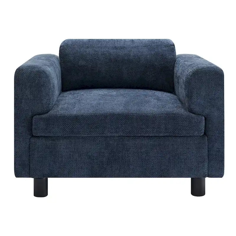 Fauteuil Moderne Surdimensionné Confortable, Fauteuil d'appoint, Canapé Simple pour Salon, Chambre, Bureau, Appartement, Tissu Velours Tissé