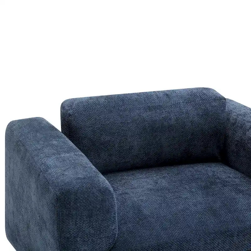 Fauteuil Moderne Surdimensionné Confortable, Fauteuil d'appoint, Canapé Simple pour Salon, Chambre, Bureau, Appartement, Tissu Velours Tissé