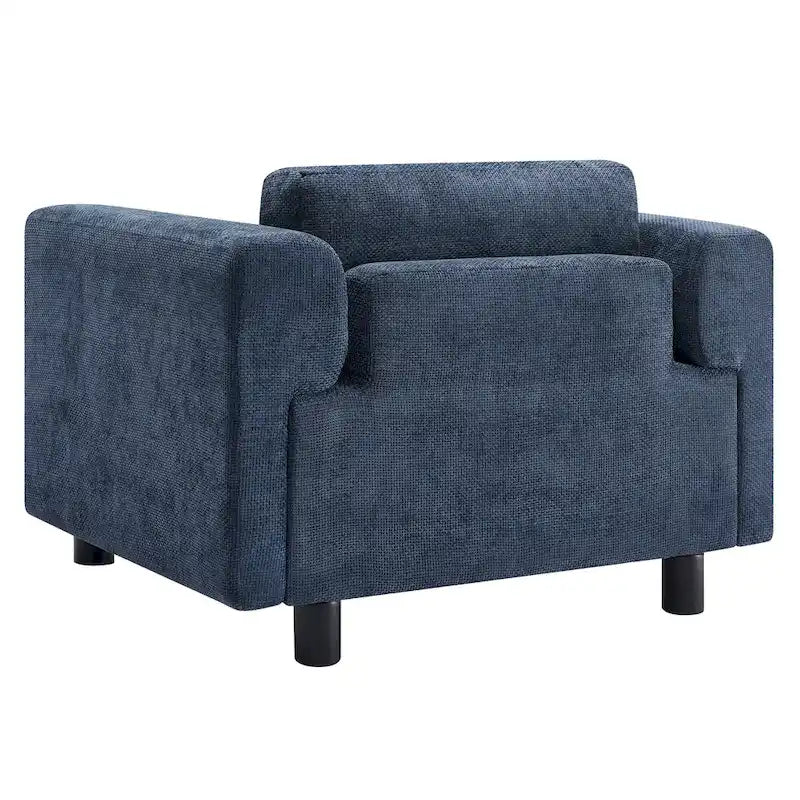 Fauteuil Moderne Surdimensionné Confortable, Fauteuil d'appoint, Canapé Simple pour Salon, Chambre, Bureau, Appartement, Tissu Velours Tissé