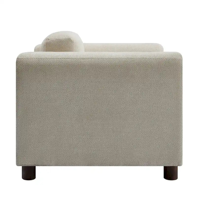 Fauteuil Moderne Surdimensionné Confortable, Fauteuil d'appoint, Canapé Simple pour Salon, Chambre, Bureau, Appartement, Tissu Velours Tissé
