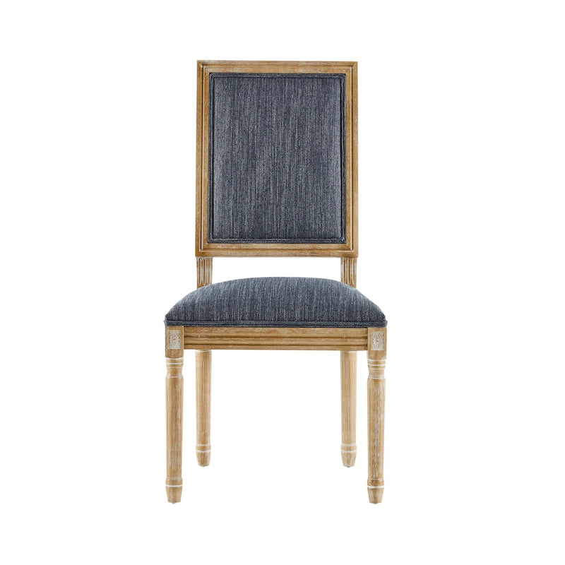 Chaise de salle à manger en bois rembourrée
