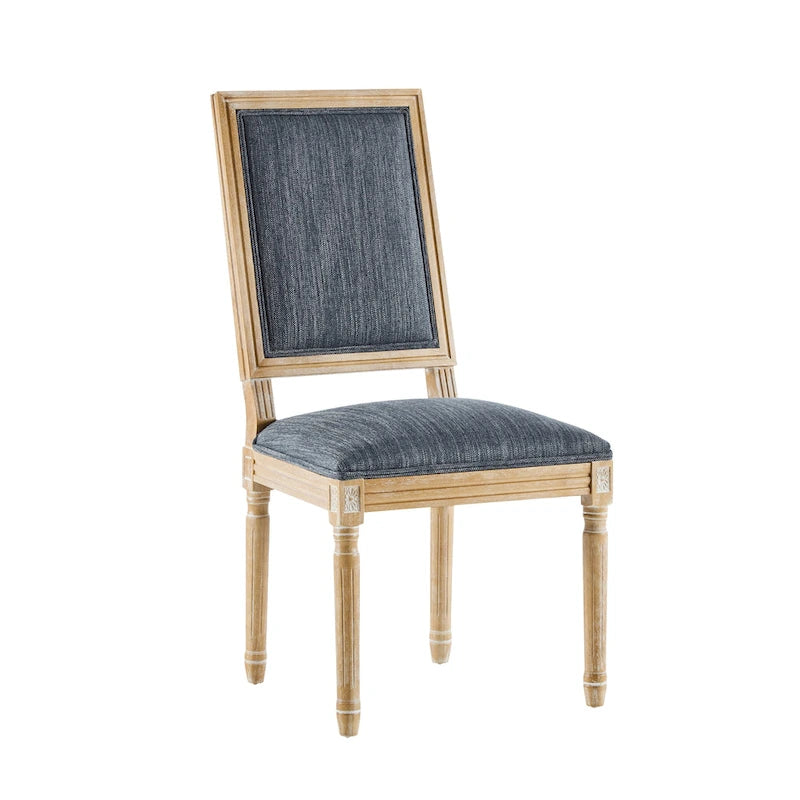 Chaise de salle à manger en bois rembourrée