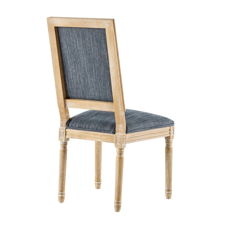Chaise de salle à manger en bois rembourrée