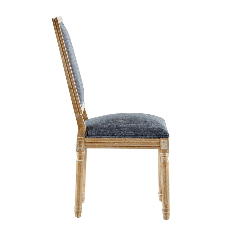 Chaise de salle à manger en bois rembourrée