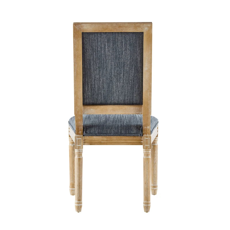 Chaise de salle à manger en bois rembourrée
