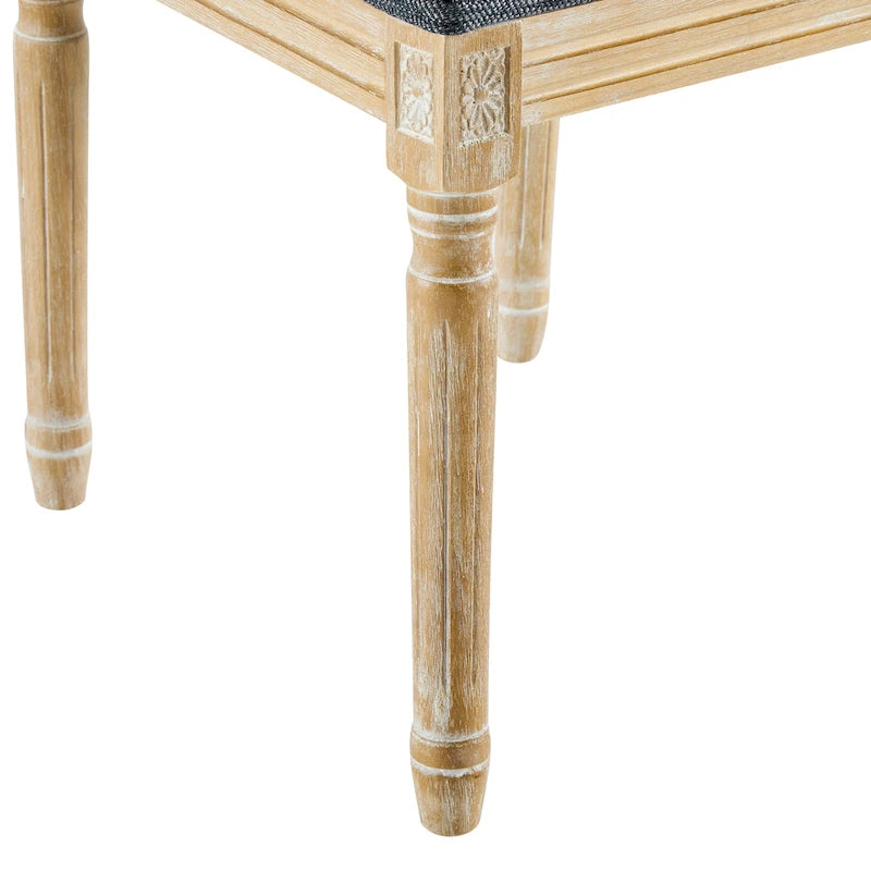 Chaise de salle à manger en bois rembourrée