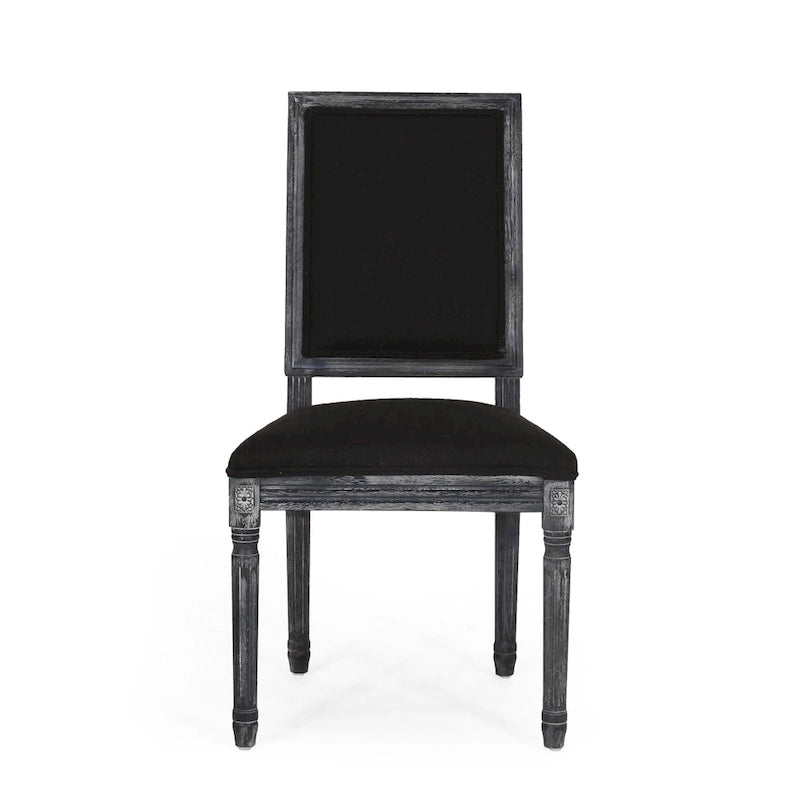 Chaise de salle à manger en bois rembourrée