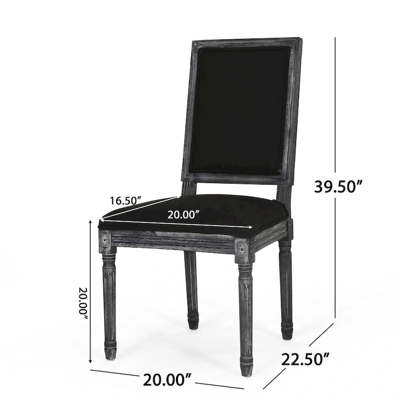 Chaise de salle à manger en bois rembourrée