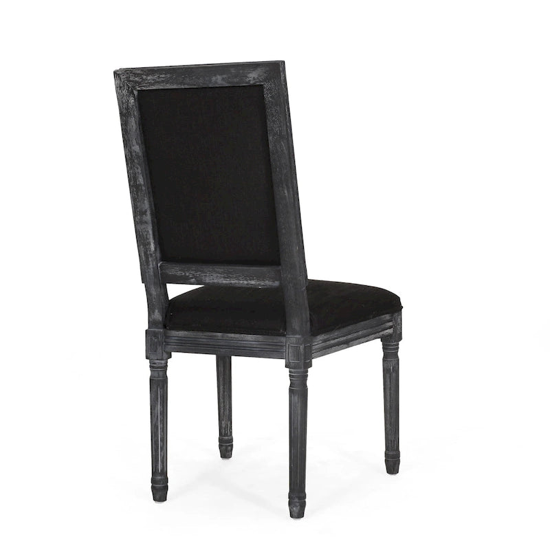 Chaise de salle à manger en bois rembourrée
