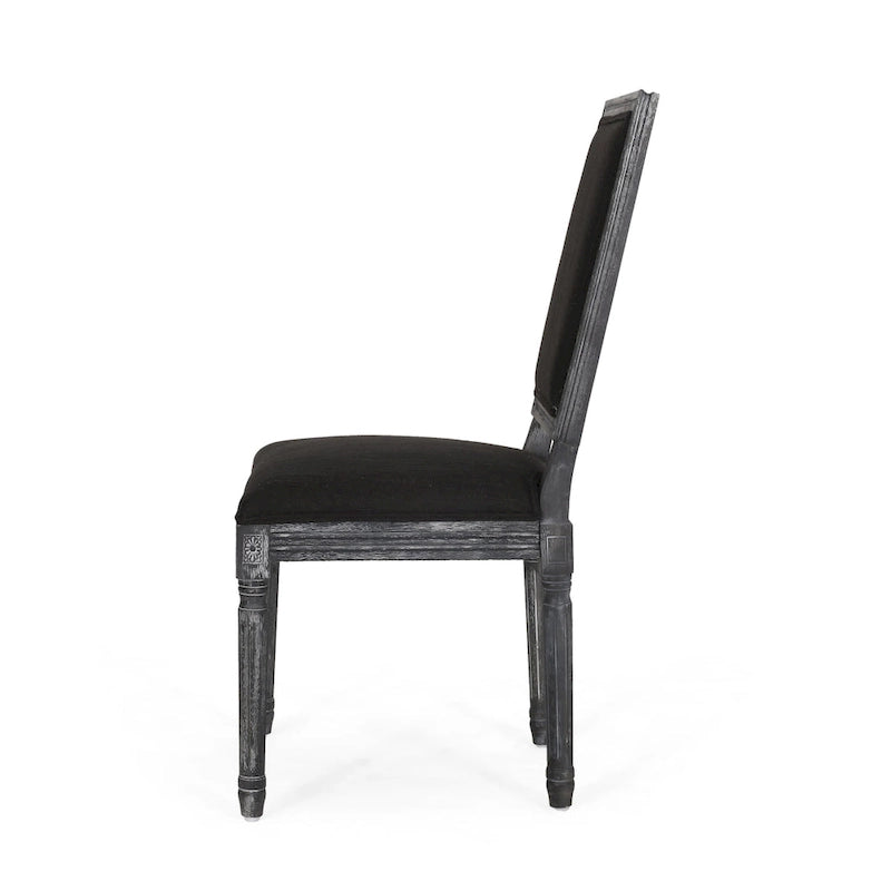 Chaise de salle à manger en bois rembourrée