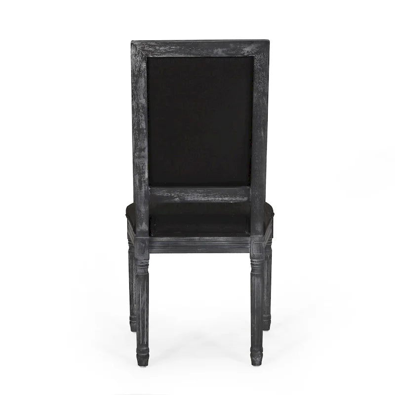 Chaise de salle à manger en bois rembourrée