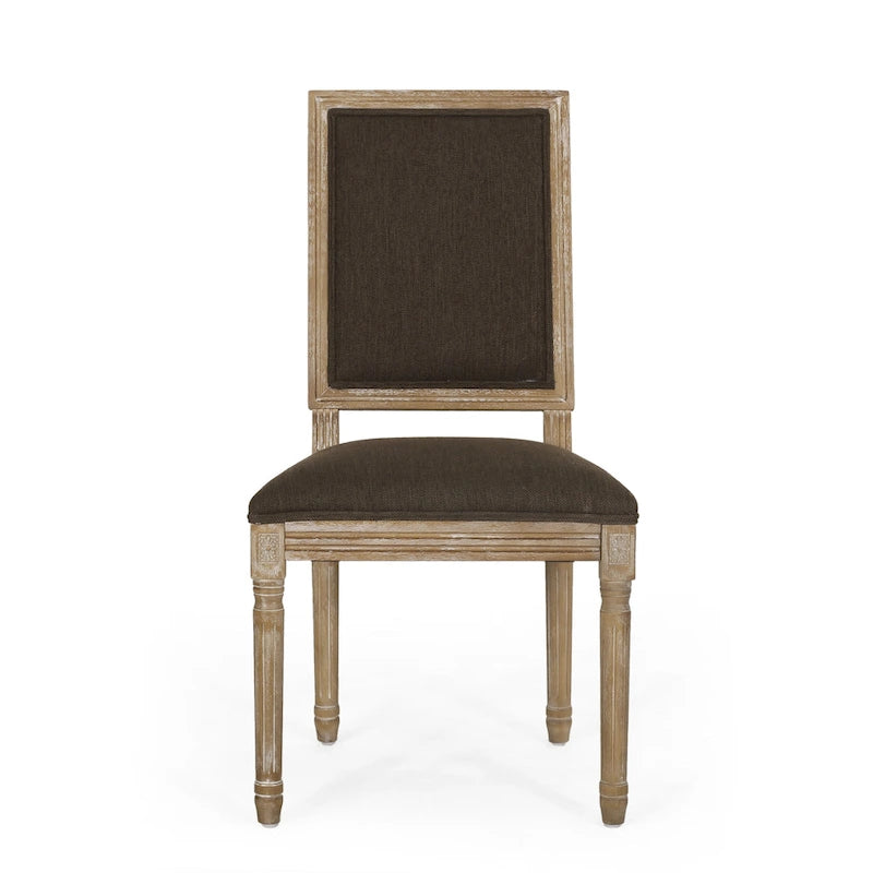 Chaise de salle à manger en bois rembourrée