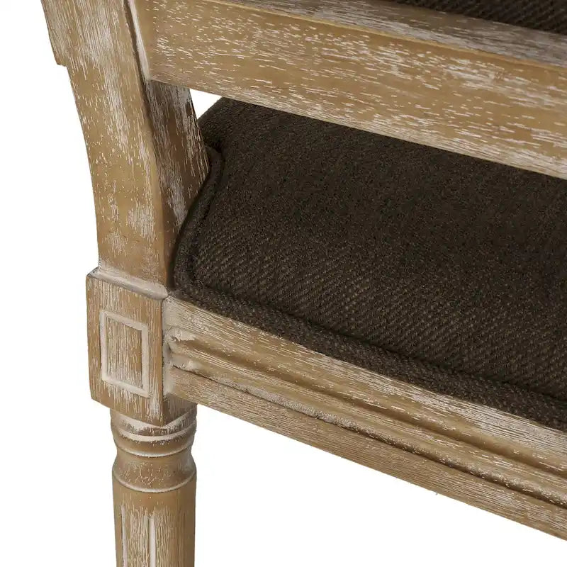 Chaise de salle à manger en bois rembourrée
