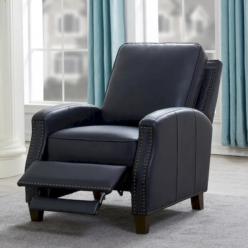 Fauteuil inclinable à pousser en similicuir