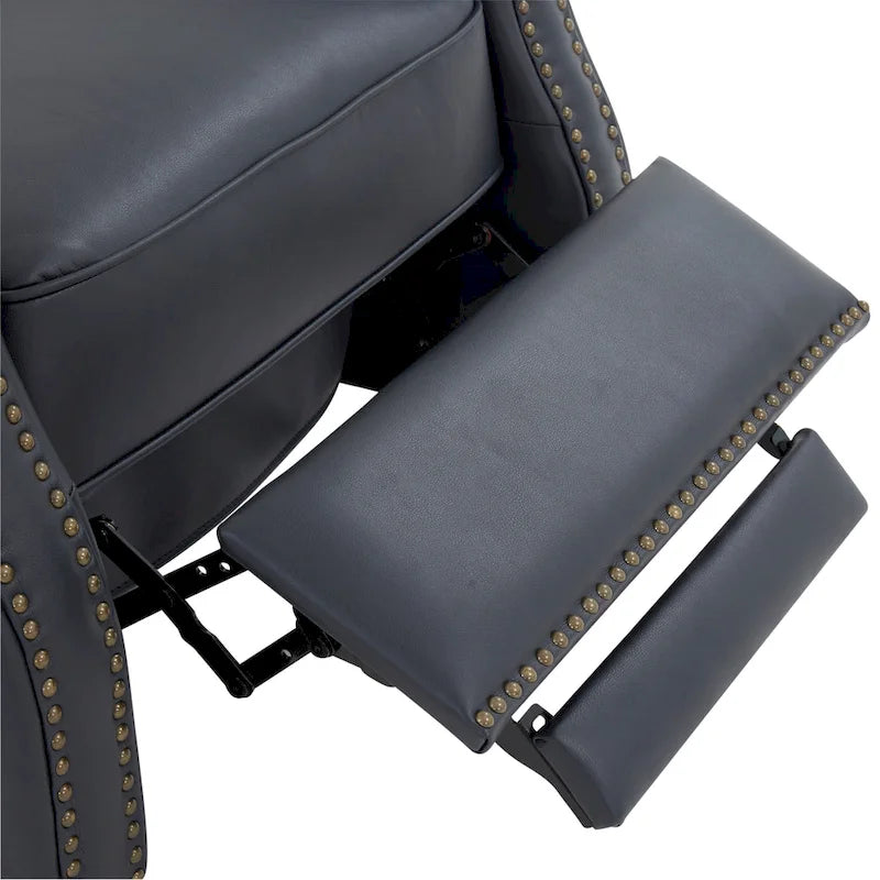 Fauteuil inclinable à pousser en similicuir
