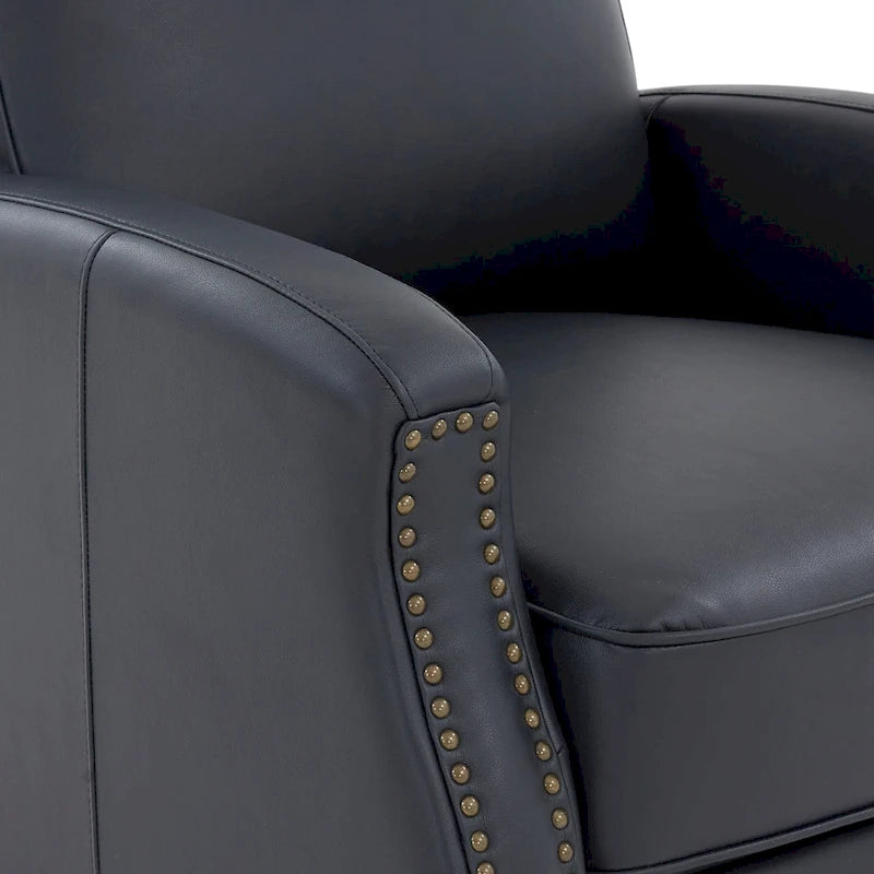 Fauteuil inclinable à pousser en similicuir