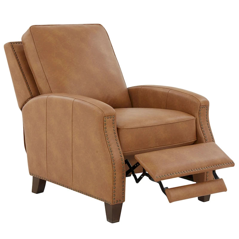 Fauteuil inclinable à pousser en similicuir