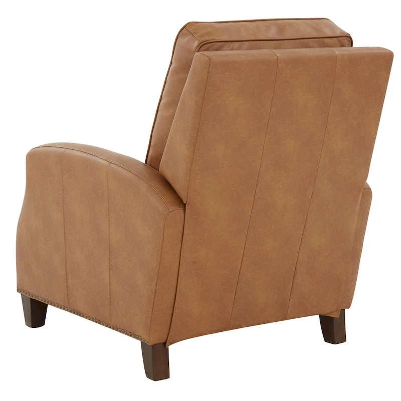 Fauteuil inclinable à pousser en similicuir