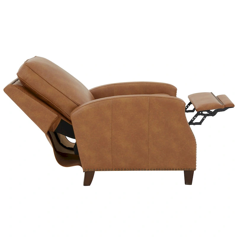 Fauteuil inclinable à pousser en similicuir