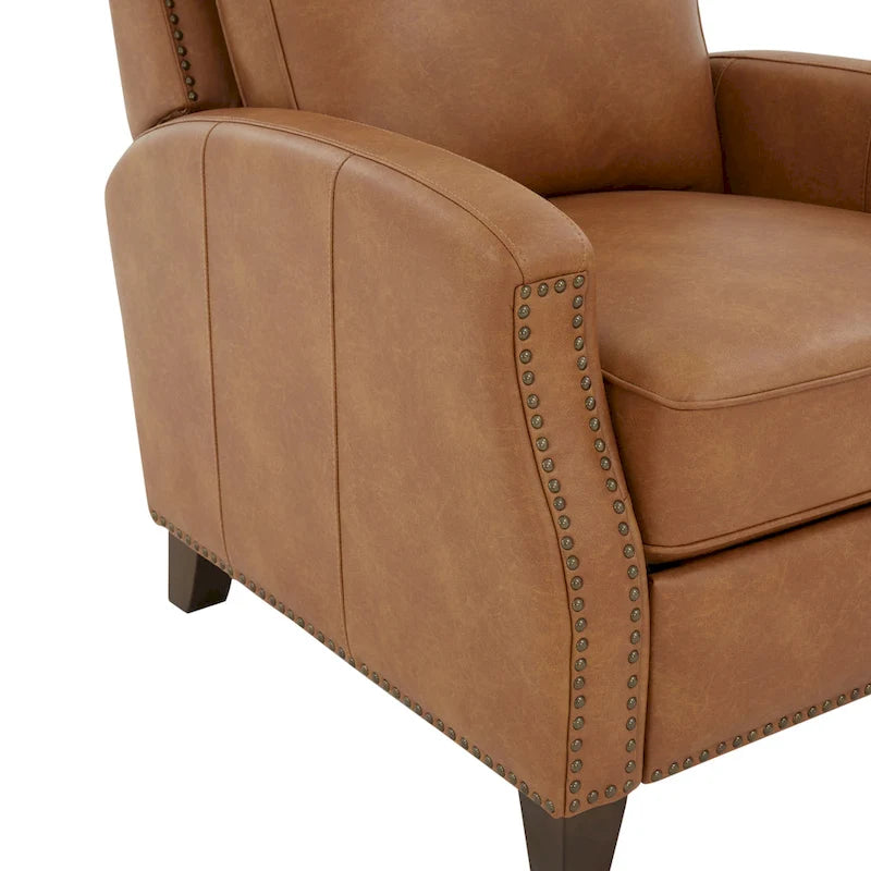 Fauteuil inclinable à pousser en similicuir
