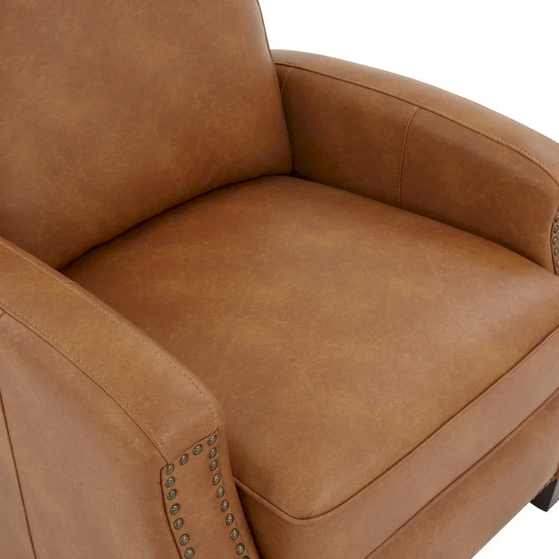 Fauteuil inclinable à pousser en similicuir