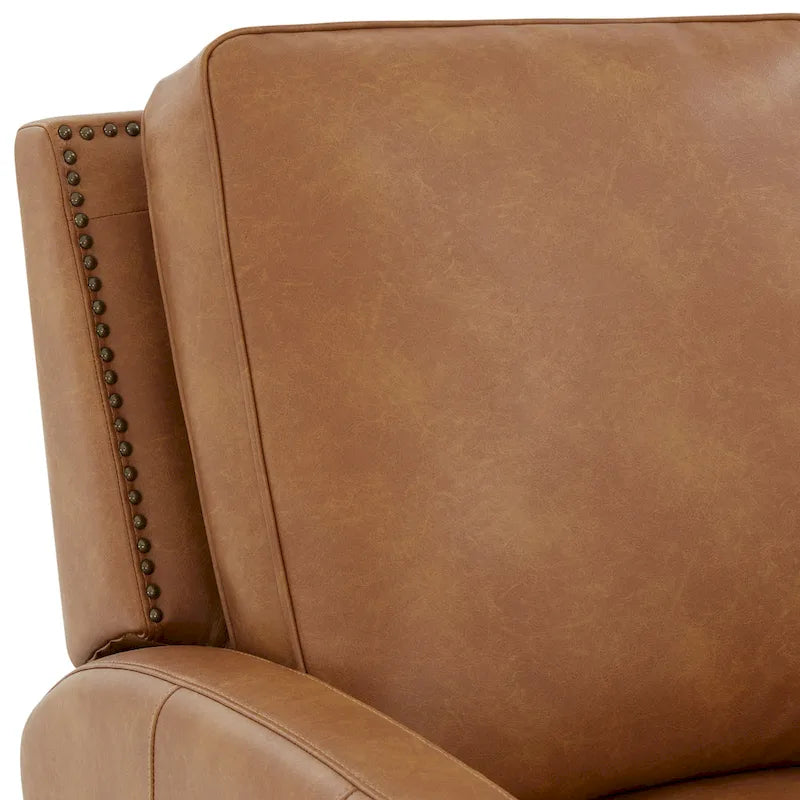 Fauteuil inclinable à pousser en similicuir