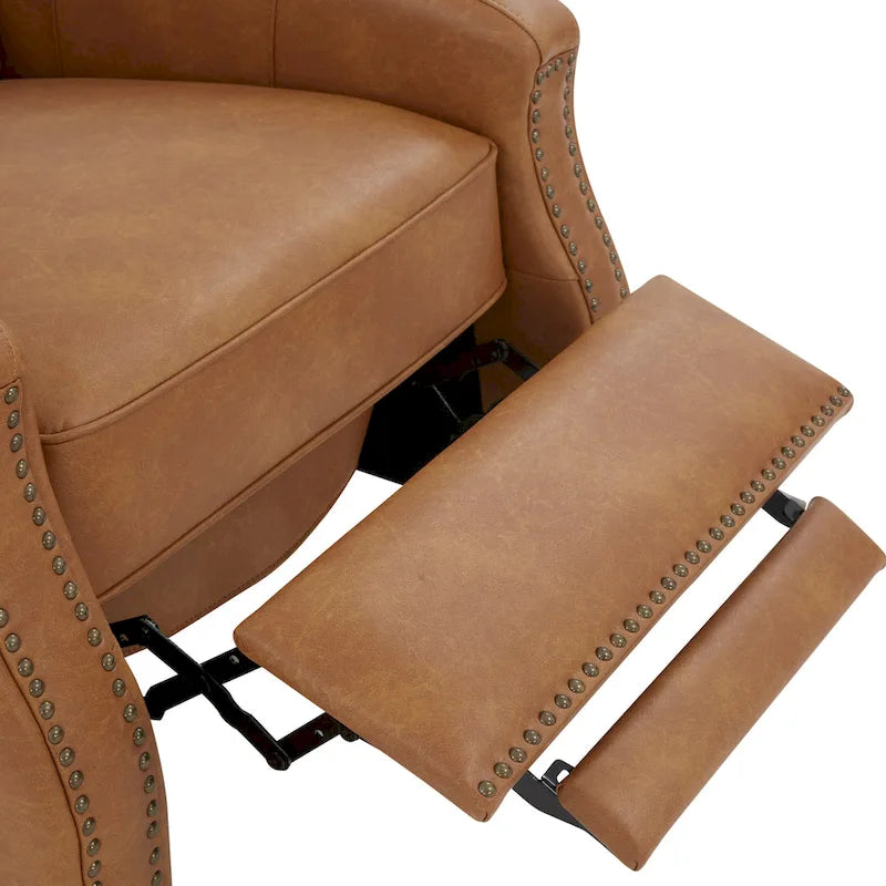 Fauteuil inclinable à pousser en similicuir