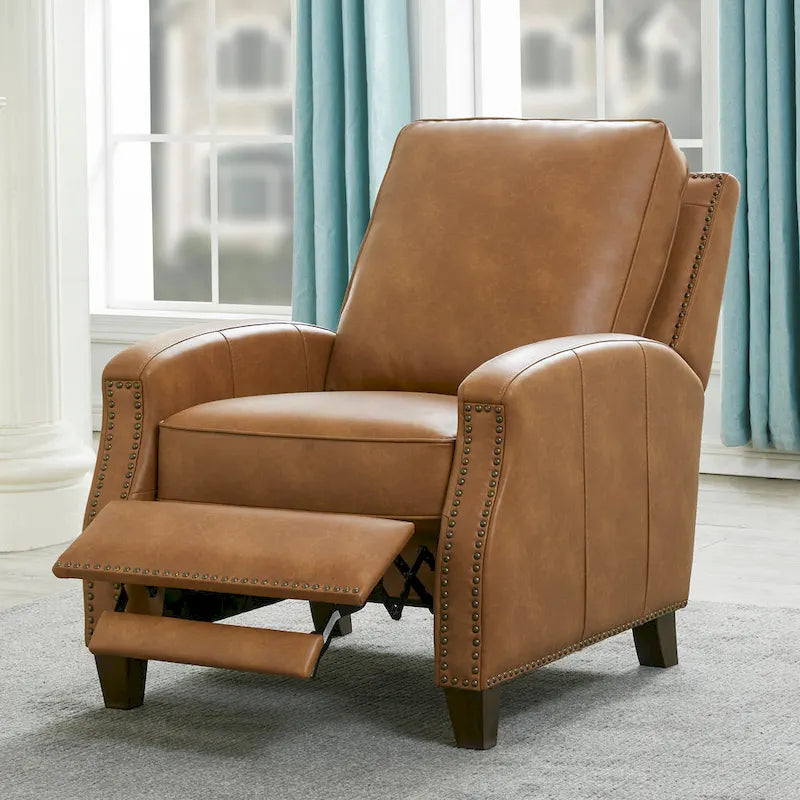Fauteuil inclinable à pousser en similicuir