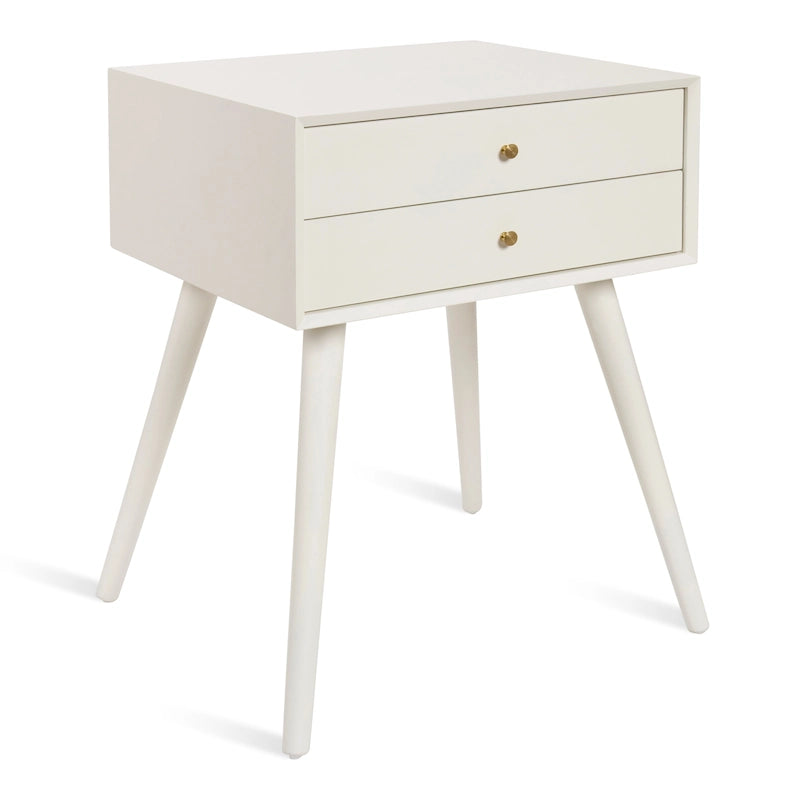Nightstand Side Table with 2 Drawers