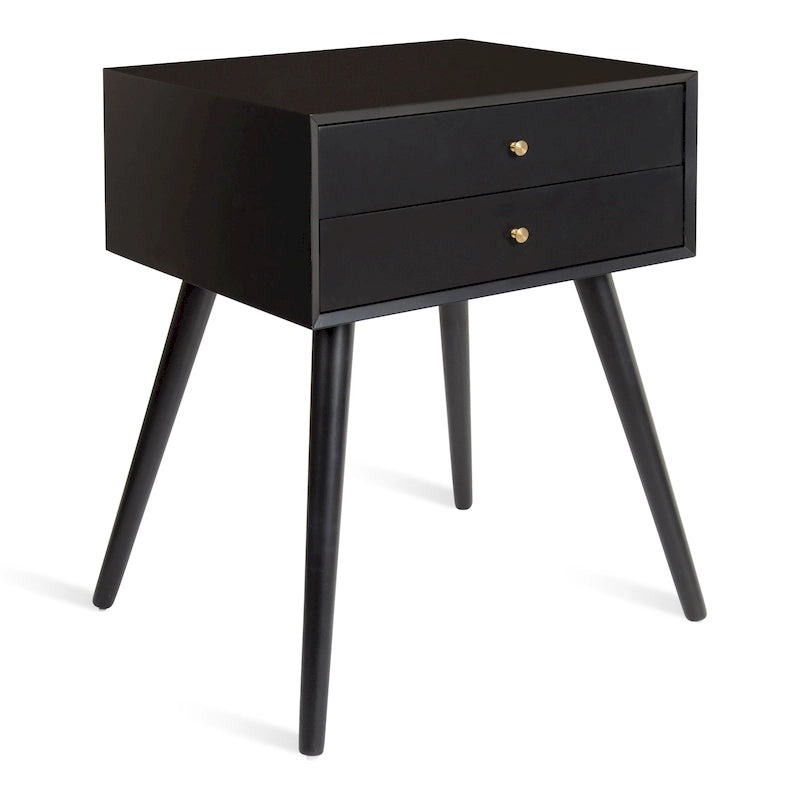 Nightstand Side Table with 2 Drawers