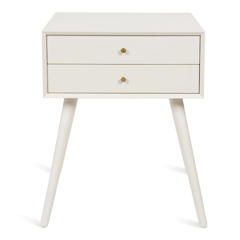 Nightstand Side Table with 2 Drawers