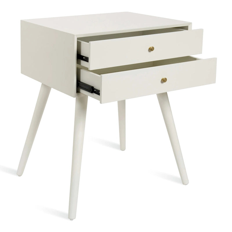 Nightstand Side Table with 2 Drawers