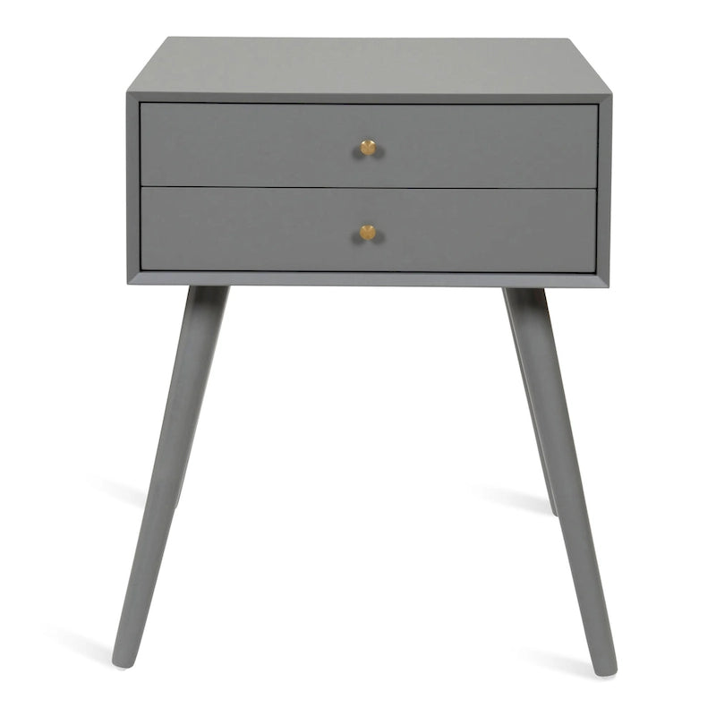Nightstand Side Table with 2 Drawers