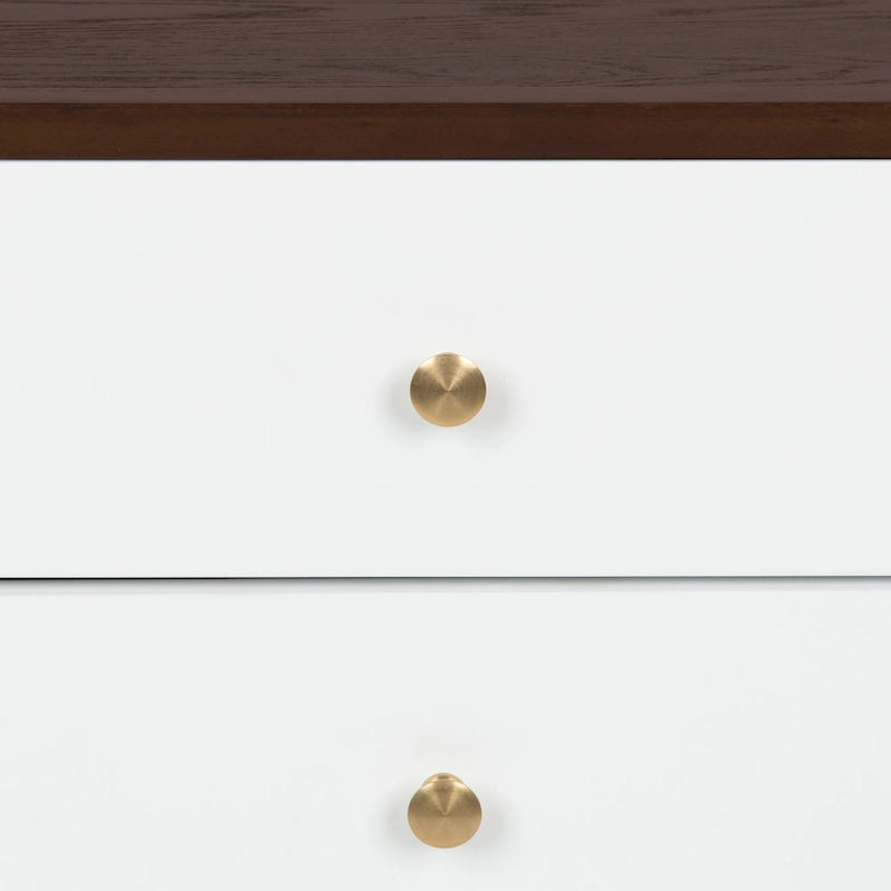 Nightstand Side Table with 2 Drawers