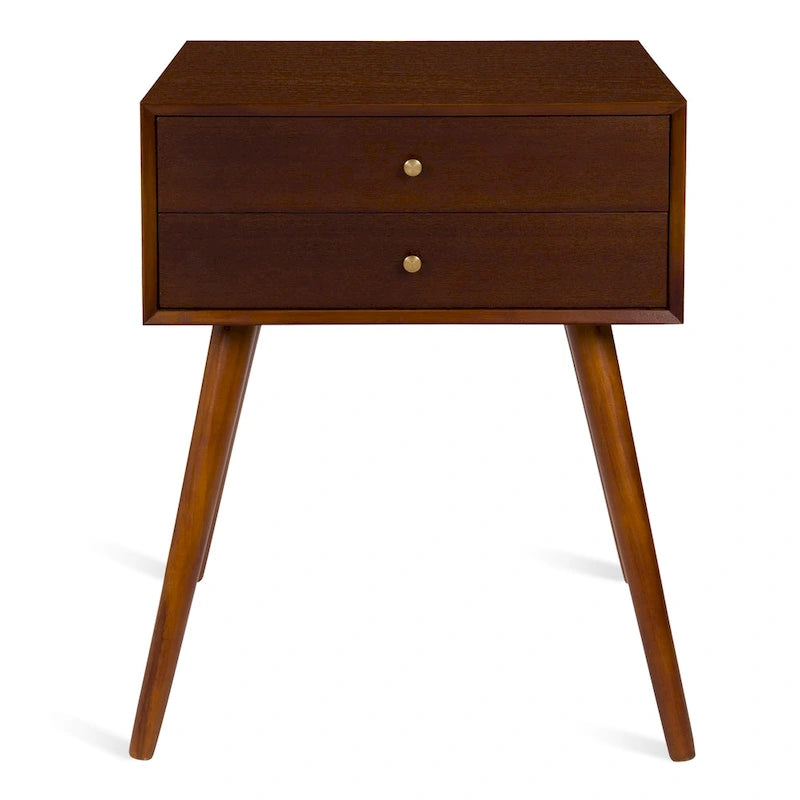 Nightstand Side Table with 2 Drawers