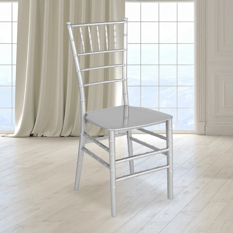 Chaise empilable en résine - 15L x 18,75P x 35H - 15L x 18,75P x 35H