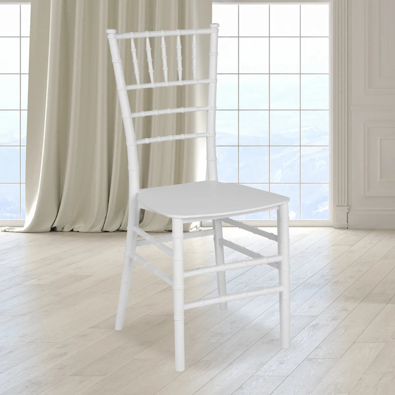 Chaise empilable en résine - 15L x 18,75P x 35H - 15L x 18,75P x 35H