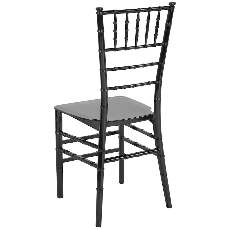 Chaise empilable en résine - 15L x 18,75P x 35H - 15L x 18,75P x 35H