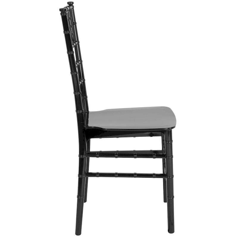 Chaise empilable en résine - 15L x 18,75P x 35H - 15L x 18,75P x 35H