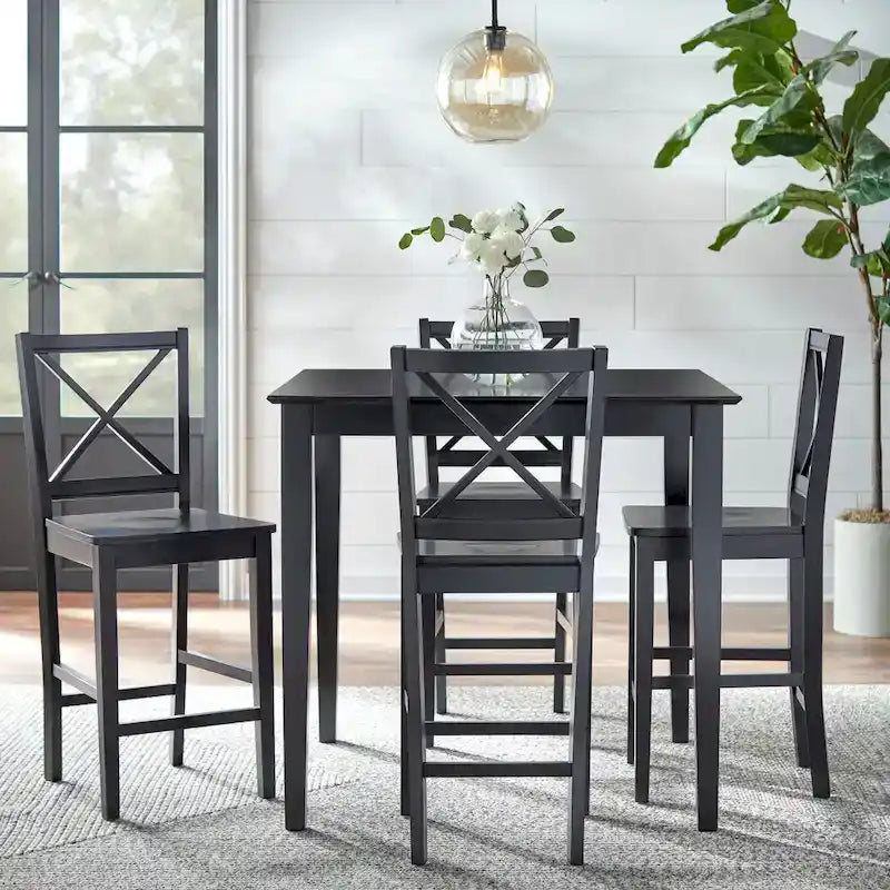 Cross Back 24-inch Stool (Set of 2)