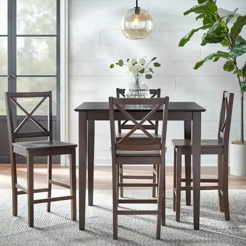 Cross Back 24-inch Stool (Set of 2)
