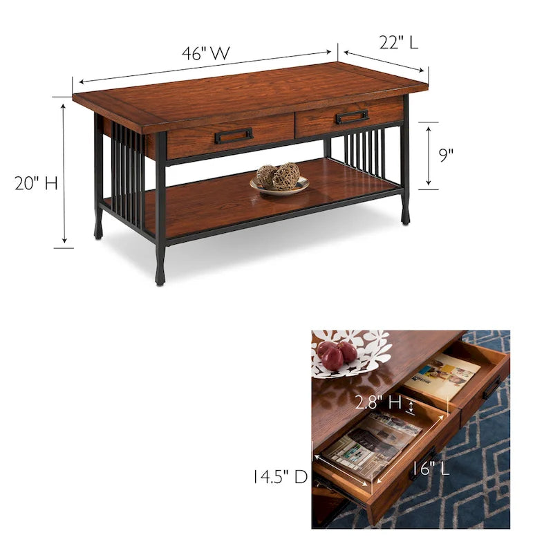 Matte Black Slatted Coffee Table