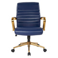 Mid-Back Faux Leather Chair