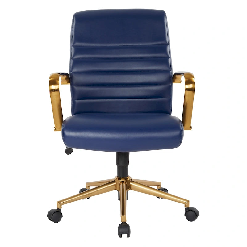 Mid-Back Faux Leather Chair