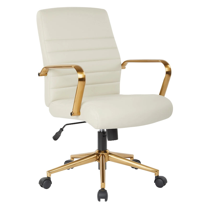 Mid-Back Faux Leather Chair