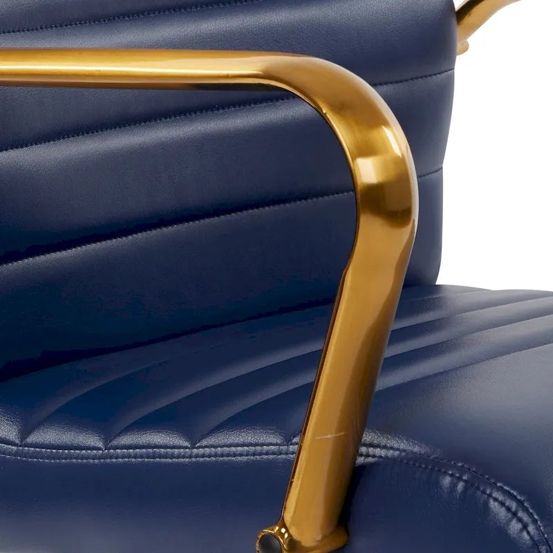 Mid-Back Faux Leather Chair