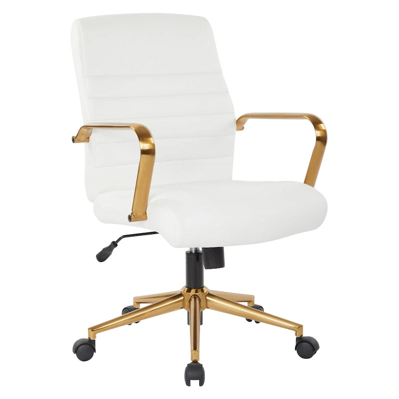 Mid-Back Faux Leather Chair