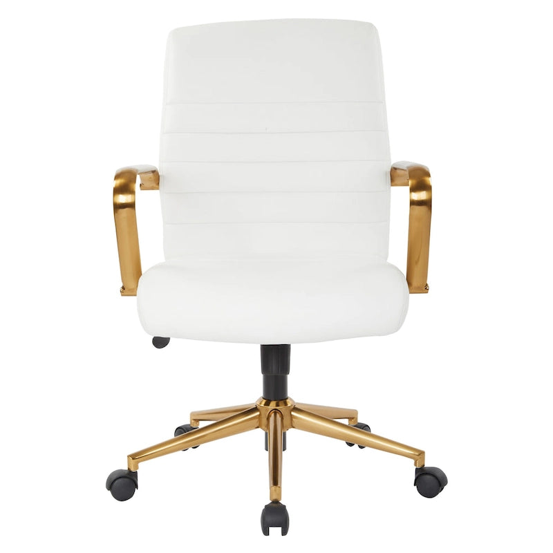 Mid-Back Faux Leather Chair