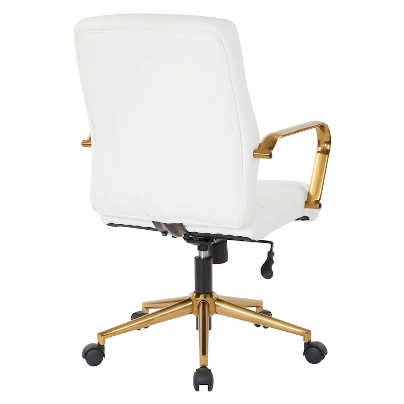 Mid-Back Faux Leather Chair